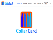 Tablet Screenshot of collarcard.com